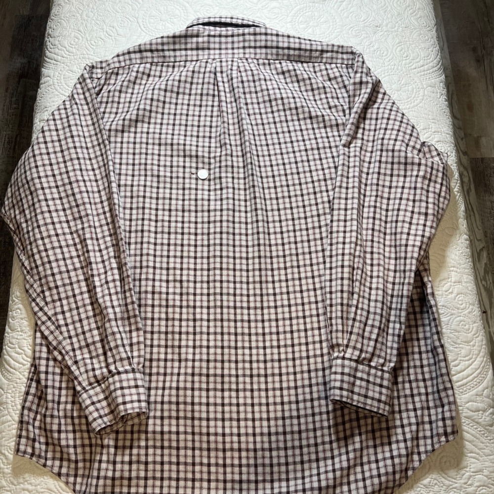 Ralph Lauren Mens Blaire Button Down Shirt Plaid L/S 100% Cotton Size M *FLAW - Picture 5 of 9